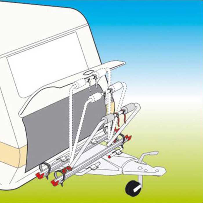 Bike carrier XLA for caravan Bike carriers ScandiHills Camping