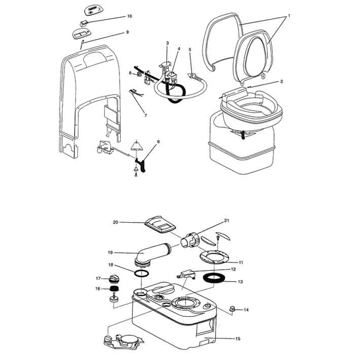 Thetford accessories and spare parts